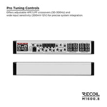 RECOIL M 1600.8 EIGHT CHANNEL CLASS D AMP
