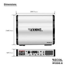 RECOIL M1200.6 SIX CHANNEL AMP