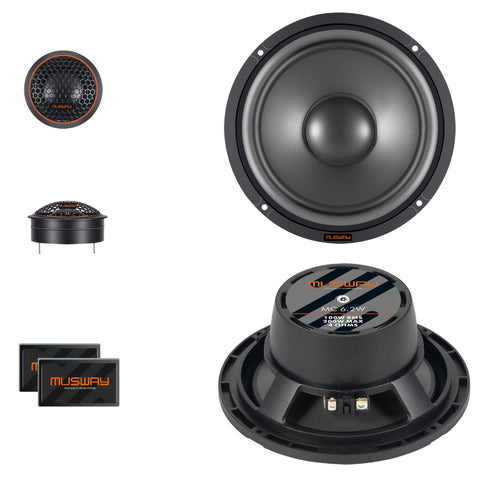 MUSWAY MC6.2C  6 1/2 COMPONET CAR SPEAKERS