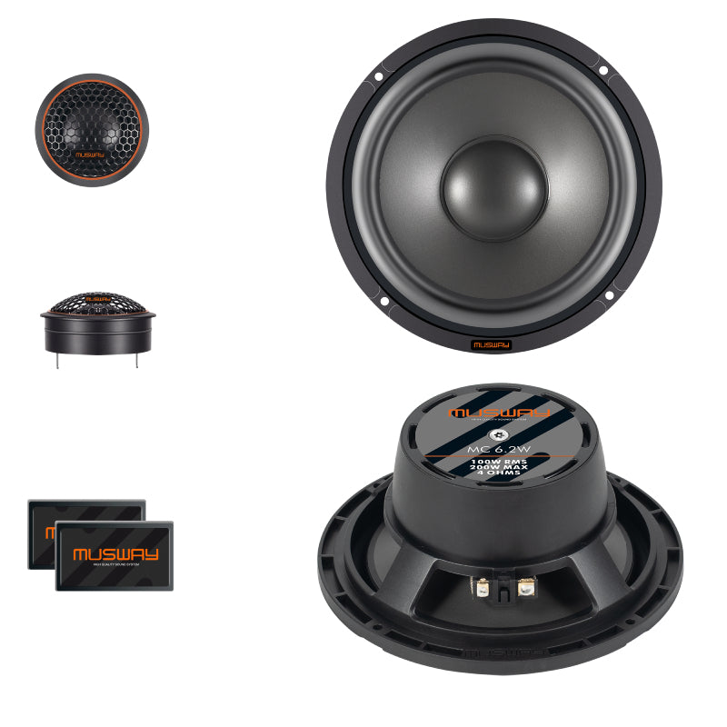 MUSWAY MC6.2C  6 1/2 COMPONET CAR SPEAKERS
