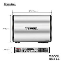 RECOIL M 1600.8 EIGHT CHANNEL CLASS D AMP