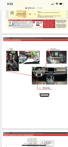 Toyota Tacoma (H Key) (2016-2021) Remote Car Starter Plug 'n Play Kit